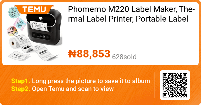 Phomemo M220 Label Maker, Thermal Label Printer | Coupon price[₦88,853]